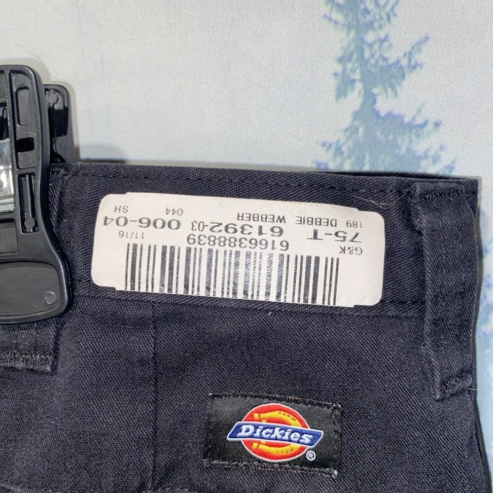 Dickies Men's Black Canvas Cargo Shorts W44 Inseam 10